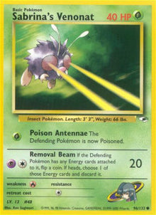 Sabrina's Venonat - Gym Heroes (Common) [GH-96]