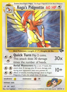 Koga's Pidgeotto - Gym Challenge (Rare) [GC-27]