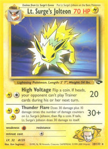 Lt. Surge's Jolteon - Gym Challenge (Rare) [GC-28]