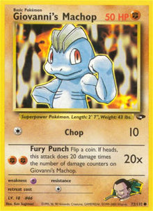 Giovanni's Machop - Gym Challenge (Common) [GC-72]