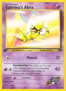 Sabrina's Abra - Gym Challenge (Common) [GC-93]