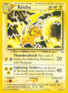 Raichu - Neo Revelation (Rare) [NR-21]