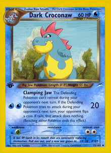 Dark Croconaw - Neo Destiny (Uncommon) [NDE-32]