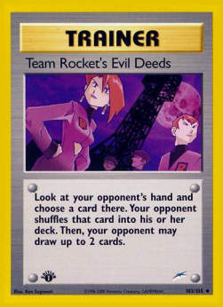 Team Rocket's Evil Deeds - Neo Destiny (Uncommon) [NDE-103]