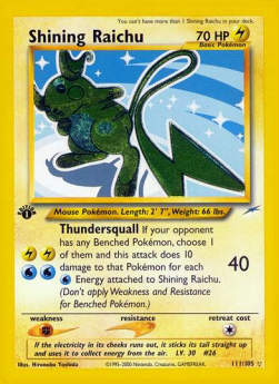 Shining Raichu - Neo Destiny (Secret Rare) [NDE-111]