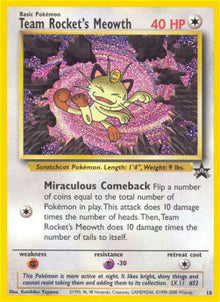 Team Rocket's Meowth - Wizards Black Star Promos (Promo) [WP-18]