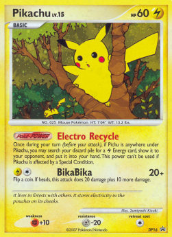 Pikachu Lv.15 - DP Black Star Promos (Promo) [DPPR-16]