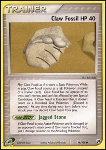 Claw Fossil - EX Sandstorm (Common) [SS-90]