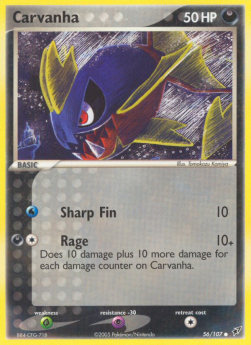 Carvanha - EX Deoxys (Common) [DX-56]
