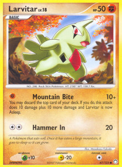 Larvitar Lv.18 - Mysterious Treasures (Common) [MT-87]