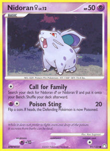 Nidoran  Lv.12 - Mysterious Treasures (Common) [MT-91]