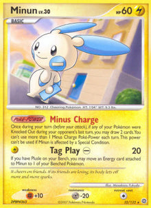 Minun Lv.30 - Secret Wonders (Rare) [SW-32]