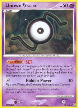 Unown  Lv.18 - Secret Wonders (Rare) [SW-39]