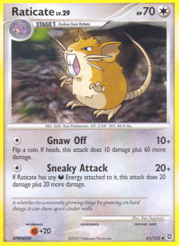 Raticate Lv.29 - Secret Wonders (Uncommon) [SW-61]