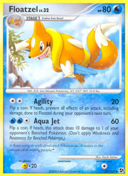 Floatzel Lv.32 - Great Encounters (Uncommon) [GE-37]