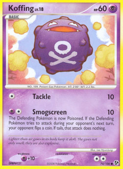 Koffing Lv.18 - Great Encounters (Common) [GE-74]