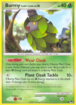 Burmy Plant Cloak Lv.10 - POP Series 7 (Common) [POP7-11]