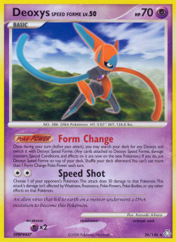 Deoxys Speed Forme Lv.50 - Legends Awakened (Rare) [LA-26]