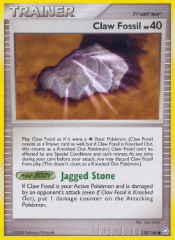 Claw Fossil - Legends Awakened (Common) [LA-138]