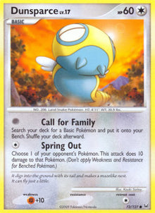 Dunsparce Lv.17 - Platinum (Common) [PL-73]