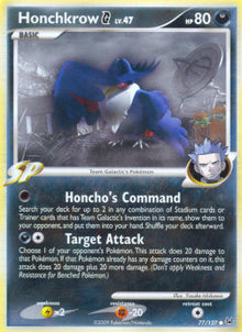 Honchkrow  Lv.47 - Platinum (Common) [PL-77]