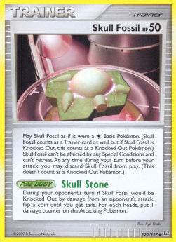 Skull Fossil - Platinum (Common) [PL-120]