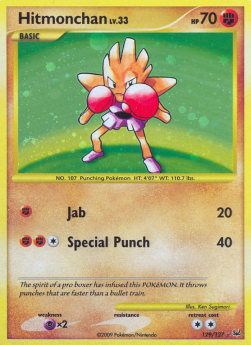 Hitmonchan Lv.33 - Platinum (Secret Rare) [PL-129]