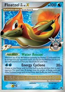 Floatzel  LV.X - Rising Rivals (Ultra Rare) [RR-104]