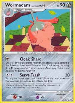 Wormadam Trash Cloak Lv.44 - Arceus (Uncommon) [AR-51]