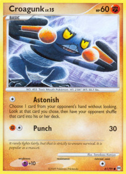 Croagunk Lv.15 - Arceus (Common) [AR-61]