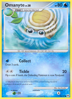 Omanyte Lv.38 - Arceus (Common) [AR-70]