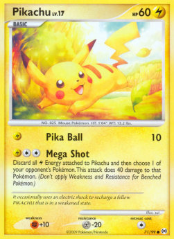 Pikachu Lv.17 - Arceus (Common) [AR-71]