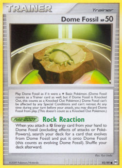 Dome Fossil - Arceus (Common) [AR-92]