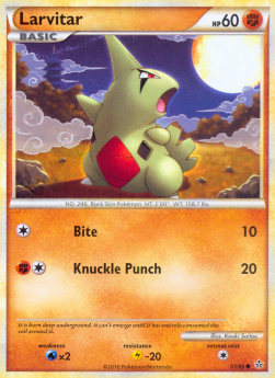 Larvitar - Unleashed (Common) [UL-51]