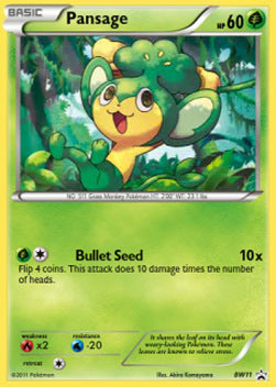 Pansage - BW Black Star Promos (Promo) [BW-11]
