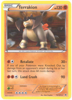 Terrakion - Noble Victories (Holo Rare) [NVI-73]