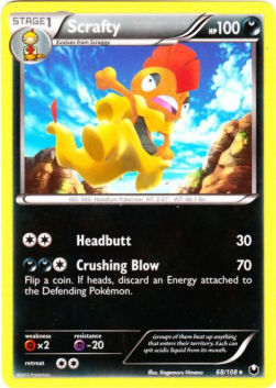 Scrafty - Dark Explorers (Rare) [DEX-68]