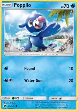Popplio - Sun & Moon (Common) [SUM-39]