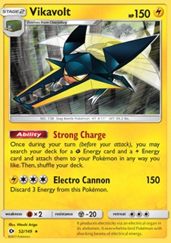 Vikavolt - Sun & Moon (Holo Rare) [SUM-52]