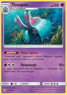 Toxapex - Sun & Moon (Holo Rare) [SUM-63]