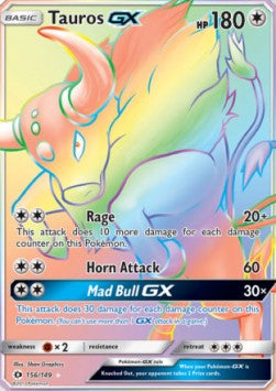 Tauros GX - Sun & Moon (Secret Rare) [SUM-156]