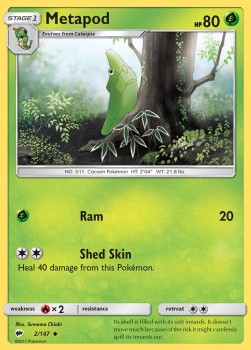Metapod - Burning Shadows (Uncommon) [BUS-2]