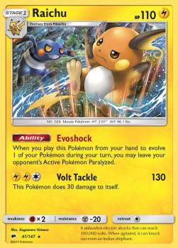 Raichu - Burning Shadows (Holo Rare) [BUS-41]