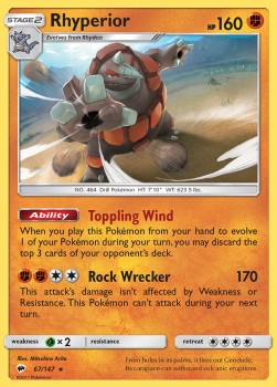 Rhyperior - Burning Shadows (Holo Rare) [BUS-67]