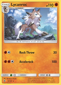 Lycanroc - Burning Shadows (Rare) [BUS-76]