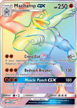 Machamp GX - Burning Shadows (Secret Rare) [BUS-154]