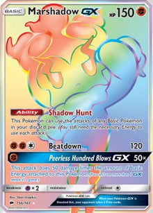 Marshadow GX - Burning Shadows (Secret Rare) [BUS-156]