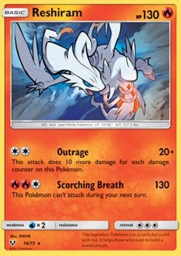 Reshiram - Shining Legends (Holo Rare) [SLG-14]