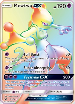 Mewtwo GX - Shining Legends (Secret Rare) [SLG-76]