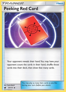 Peeking Red Card - Crimson Invasion (Uncommon) [CIN-97]